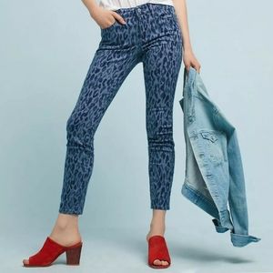Pilcro And The Letterpress Mid Rise Leopard Jeans